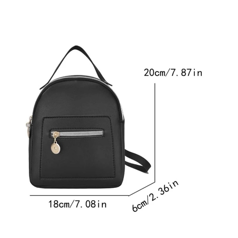 Mini Women Backpack 🎒 black purs e waterproof backpack bag
